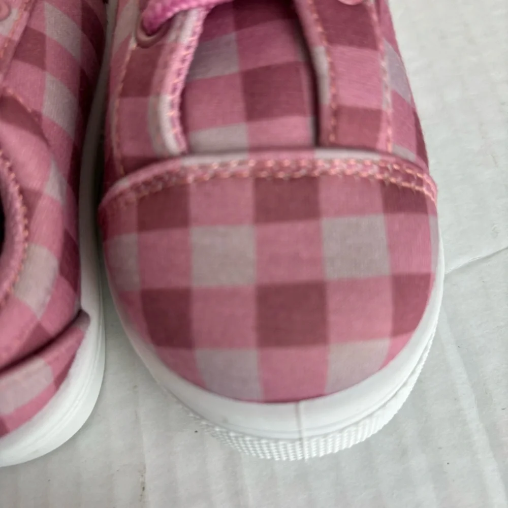 Olivia Miller-Infant Girls Plaid Sneakers w/toggle tie-Baby 5-NWOT